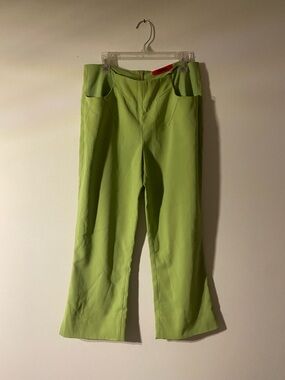Vintage Bright Lime Green Cropped Capris